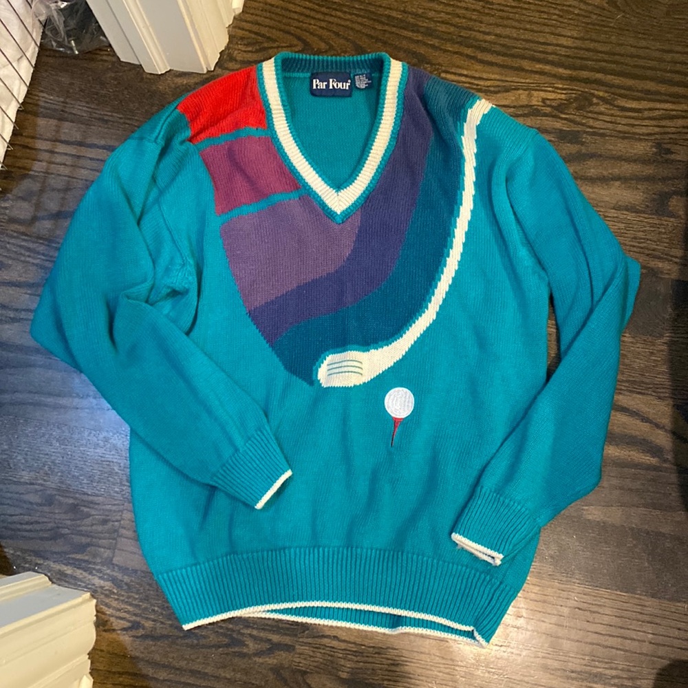 Vintage golf sweater